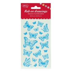 Abtibilduri DACO Transferabile Metalice, Fluture, Multicolor, 20 Buc/Set, Autocolante cu Fluturasi, Stickere Decorative, Stickere pentru Copii, Abtibi foto