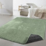 Covor Premium Belgian Model 71301-044, Marime 60 x 115 cm, Verde, Inaltime Fir 20 mm, Antialergic, Polipropilena, Living, Dormitor, Sufragerie, Birou