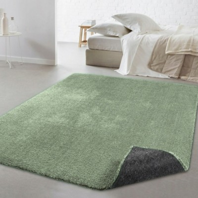 Covor Premium Belgian Model 71301-044, Marime 60 x 115 cm, Verde, Inaltime Fir 20 mm, Antialergic, Polipropilena, Living, Dormitor, Sufragerie, Birou foto