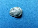 Obol Neandreia Grecia Antica (45 BC) Argint 10mm 0.5g - Moneda Greceasca Antica, Numismatica