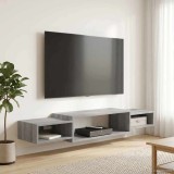 vidaXL Sistem de TV montat pe perete Montare pe perete Sonoma gri 8006002