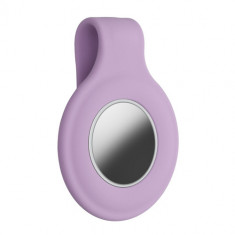 Clip de protectie pentru Apple AirTag, Kwmobile, Mov, Silicon, 55732.102