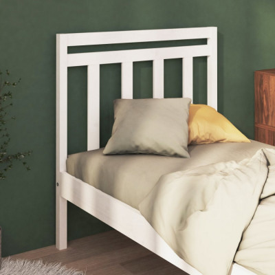 Tablie de pat, alb, 106x4x100 cm, lemn masiv de pin GartenMobel Dekor foto