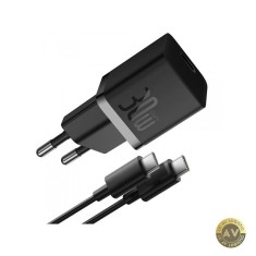 Incarcator Retea Cu Cablu USB-C Baseus GaN5S 30W 3A 1 x USB-C Negru P10110902113-00