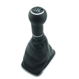 Cumpara ieftin Nuca Schimbator Viteze Manson VW Golf 4 5 Trepte 12mm Negru Crom Piele Ecologica