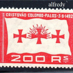 BRAZILIA 1933, Columb, Personalitati, MNH, serie neuzata