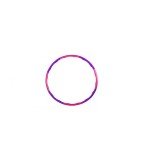 Cerc fitness hula hoop Bify, 8 segmente, plastic, spuma, roz-violet, diametru 88 cm