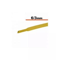 Tub termocontractibil galben 6mm/ 3mm 0.5m