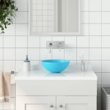 VidaXL Chiuvetă de baie, verde deschis, ceramică, rotund