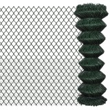 Cumpara ieftin Gard de legatura din plasa, verde, 1,25 x 15 m, otel