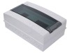 Carcasa modulara ELEKTRO-PLAST NASIELSK IP65, 18 module, ABS, transparent fumuriu