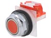 Comutator apăsare 30mm 1 NC roșu