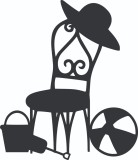 Cumpara ieftin Sticker decorativ, Chair, Negru, 69 cm, 71113ST, Oem