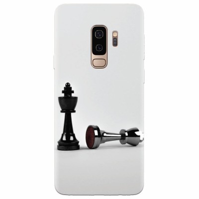 Husa silicon pentru Samsung S9 Plus, Chess foto