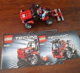 LEGO Technic 8065/1 si /2 - Mini-Autobasculantă cu container lansat in 2011 contine 119 de piese, un set rar de colectie in stare foarte buna