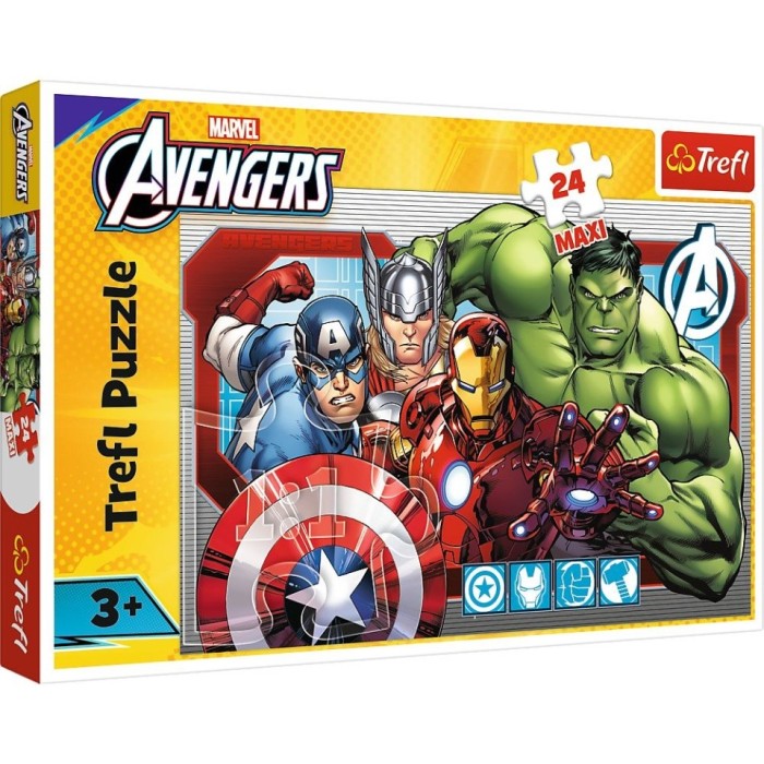 PUZZLE TREFL 24 MAXI MARVEL RAZBUNATORII INTOTDEAUNA JUST