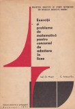 Ioan St. Musat, C. Ionescu-Tiu - Exercitii si probleme de matematica pentru
