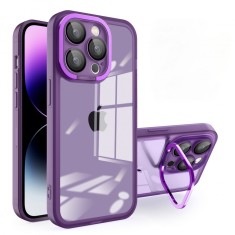 Husa protectie flippy pentru samsung a13 5g electroplated cu suport pentru camera, 1.5 mm grosime, protectie camera, mov