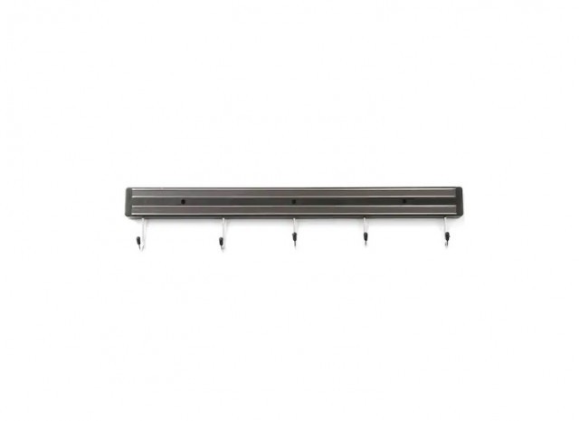 Suport magnetic pentru cutite cu carlige pentru ustensile, L=60 cm