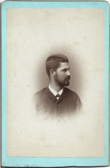 A3812N George Dobrin, avocat apărător al memorandiștilor, primul prefect al județului Caraș, studio Rudolf Kossyna, Lugoj