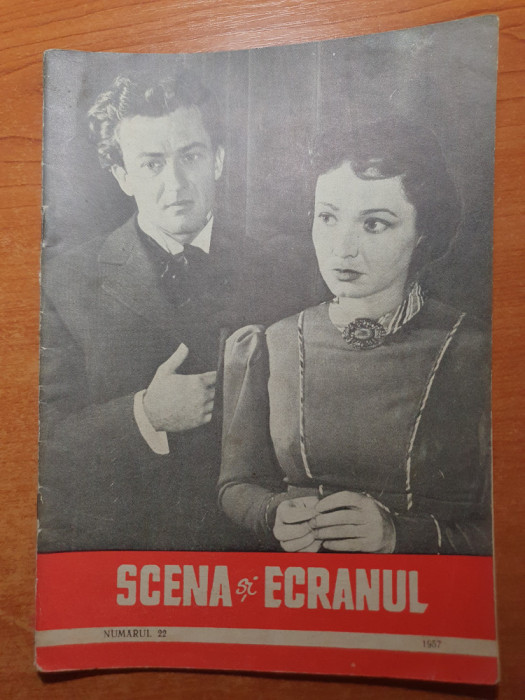 scena si ecranul nr.22/1957-colea rautu in filmul dincolo de brazi,liviu ciulei