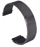 Cumpara ieftin Curea tip Milanese Loop compatibila cu Garmin Vivoactive 4, Telescoape QR, 22mm, Negru, Size S