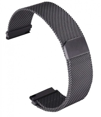 Curea tip Milanese Loop compatibila cu Garmin Vivoactive 4, Telescoape QR, 22mm, Negru, Size S foto