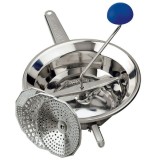 Cumpara ieftin Masina de Pasat Rosii si Legume Emanuel 24cm cu 3 Site Italia Material Inox pentru Macinat si Stors Suc de Rosii si Bulion