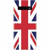 Husa silicon pentru Samsung Galaxy S10, UK Flag Illustration