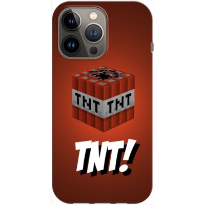 Husa compatibila cu Apple iPhone 13 Pro model TNT Minecraft, Silicon, TPU, Viceversa foto