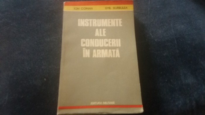 ION COMAN - INSTRUMENTE ALE CONDUCERII IN ARMATA