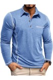 Cămașă polo Volemo cu m&acirc;neci lungi, croi slim, pentru golf