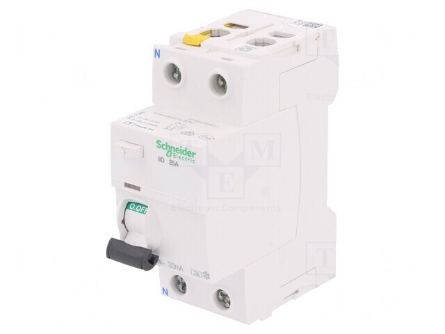 &Icirc;ntrerupător diferențial 25A 30mA 2P 400VAC
