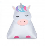 Cos depozitare pentru copii, Design Unicorn, Fetru, Alb, 52x26x65cm, Oem