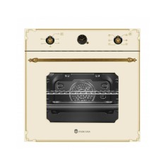 Cuptor Incorporabil Electric, Studio Casa Parma Rustic, Fe660, 52L, 6 functii, Sticla crem