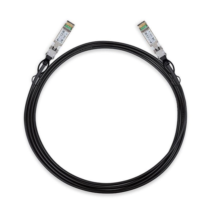 Cablu TP-Link 3 Metri 10G SFP+ Direct Attach, 10G SFP+ conector la ambele capete &quot;TL-SM5220-3M&quot; (include timbru verde 0.25 lei)