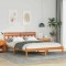 vidaXL Cadru de pat cu headboard Maro Lemn masiv de pin 872367