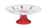 Platou Craciun sticla multicolora IT &Oslash;24,5x6,5h