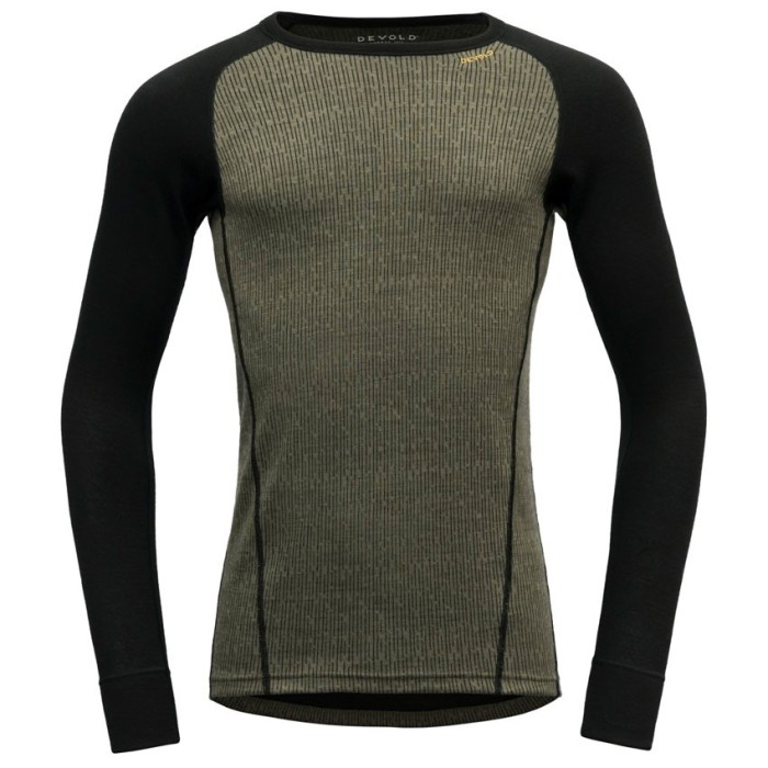 Bluză de corp DEVOLD Duo Active Merino 205 Shirt Man lichen/caviar XL