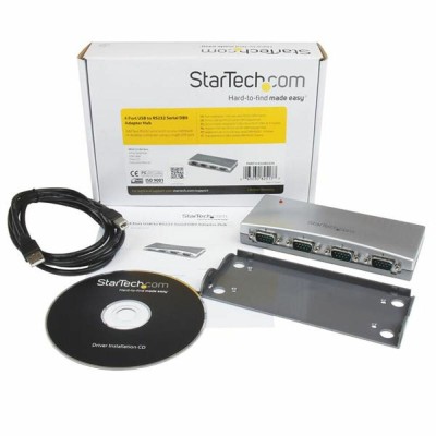 Adaptor USB la RS232 Startech ICUSB2324 Argintiu foto