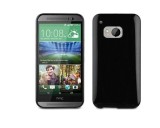 Husa Silicon HTC One M9 Black Muvit