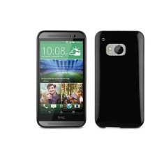 Husa Silicon HTC One M9 Black Muvit