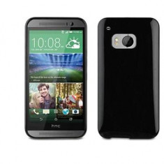 Husa Silicon HTC One M9 Black Muvit