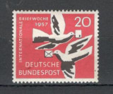 Germania.1957 Saptamina internationala a scrisorii MG.122, Nestampilat