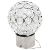 Lampa solara de gradina, cu 8 lumini colorate, cu suport de agatare, comutator ON/OFF, aspect de cristal, rezistenta la apa, alb