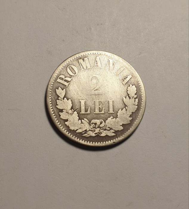 2 lei 1876 Rara