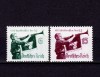 ✅ (S44) Germania Reich 1935 - &quot;Intalnirea Mondiala a membrilor Hitler Jugend&quot; ,serie Mi.584/585 cota 25 Є , rar MNH ( mici spoturi pe prima marca ), Nestampilat