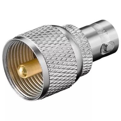 Adaptor UHF la BNC mama contact aurit Goobay foto
