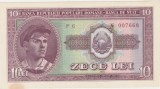 ROMANIA 10 lei 1952 Serie Rosie aUNC