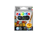 Acuarele tempera metalic Carioca 6 x 25 ml